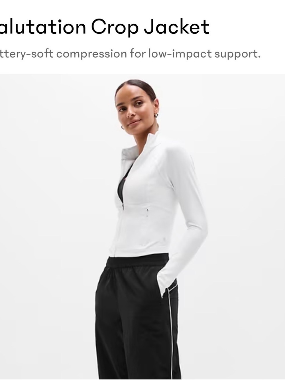 NWT Athleta Salutation Crop Jacket XS